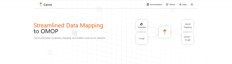Improving the quality, speed and transparency of curating data to the Observational Medical Outcomes Partnership (OMOP) Common Data Model (CDM) using the Carrot tool